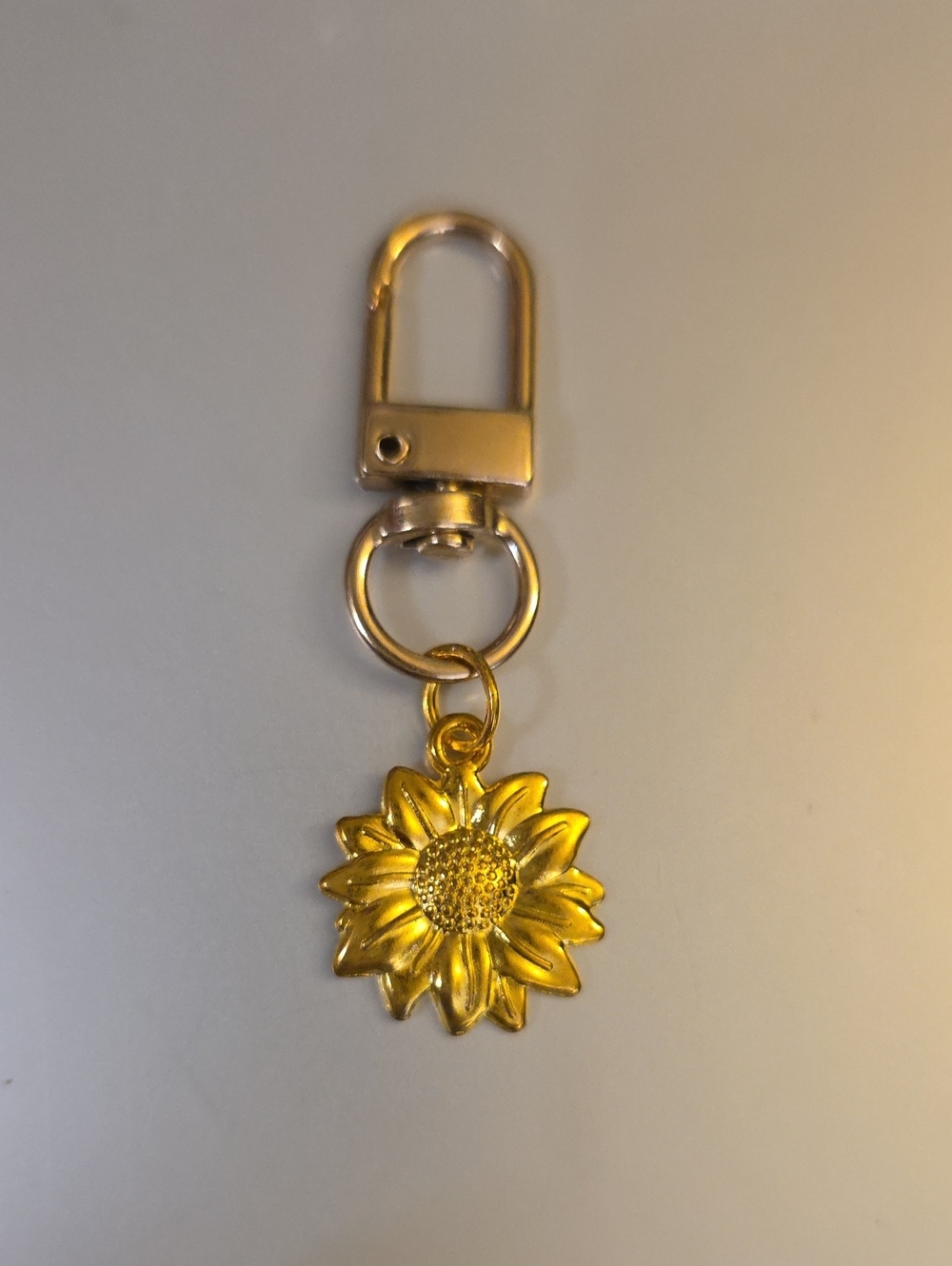 Sunflower Zipper Purse Pull Key Chain